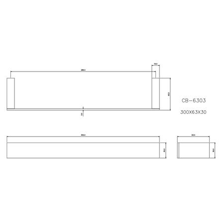 ราวแขวนผ้า CB-6303 แพลตินัม_1