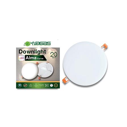 ดาวน์ไลท์ LED NAGAS DWL CURVE 7 นิ้ว 20 วัตต์ WARM WHITE สีขาว_2