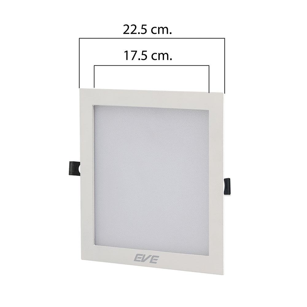 ดาวน์ไลท์ LED EVE PANEL LIGHT SQUARE 565234 10 นิ้ว 18 วัตต์ WARM WHITE สีขาว