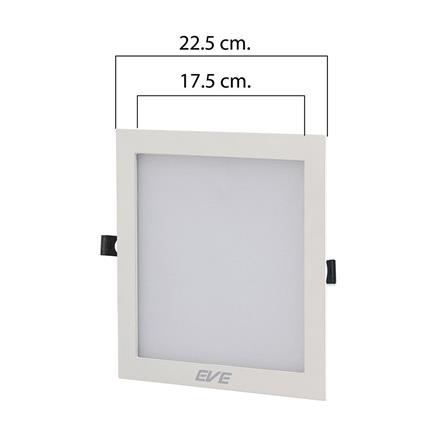 ดาวน์ไลท์ LED EVE PANEL LIGHT SQUARE 565234 10 นิ้ว 18 วัตต์ WARM WHITE สีขาว_4