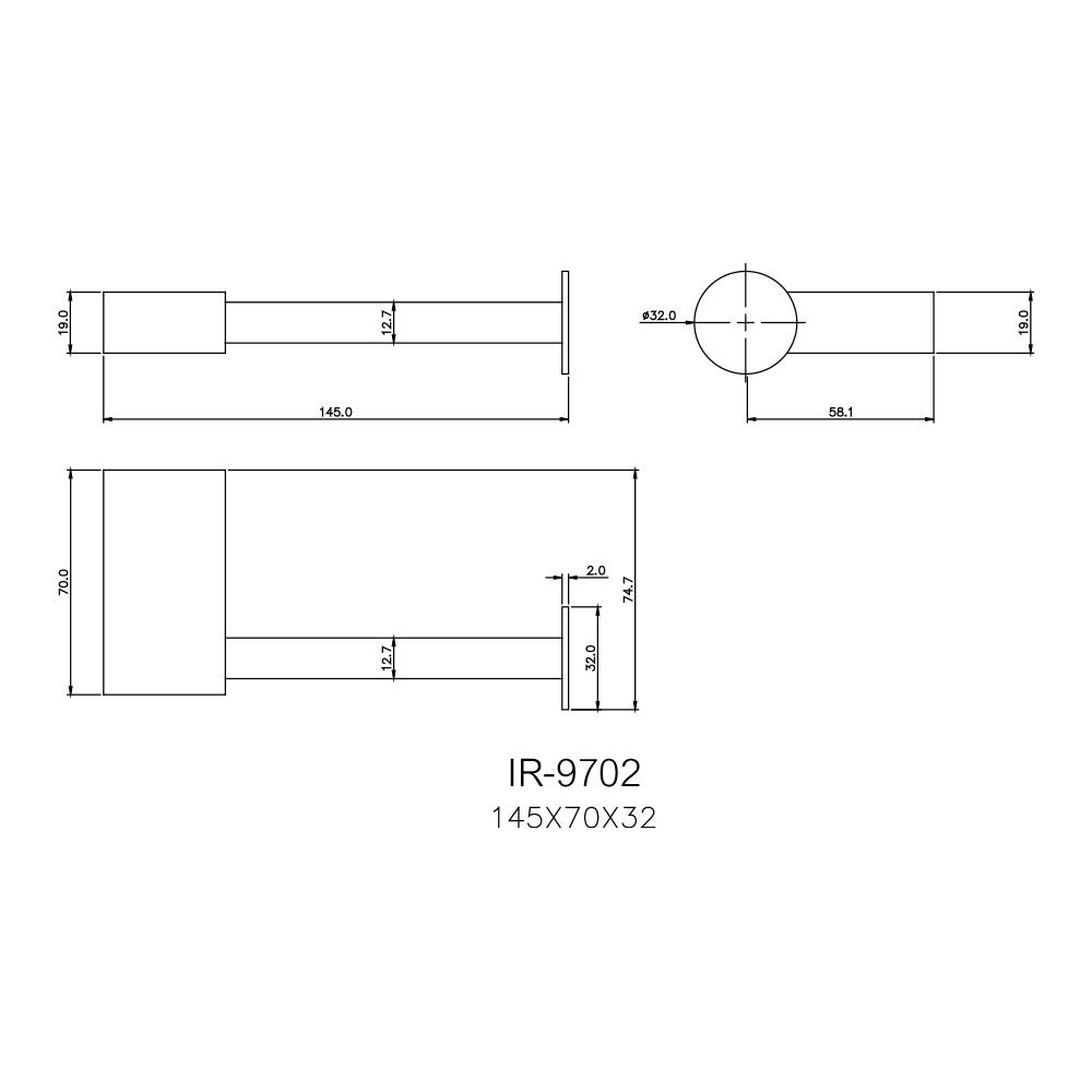ที่ใส่กระดาษชำระ WS IR-9702 สเตนเลส