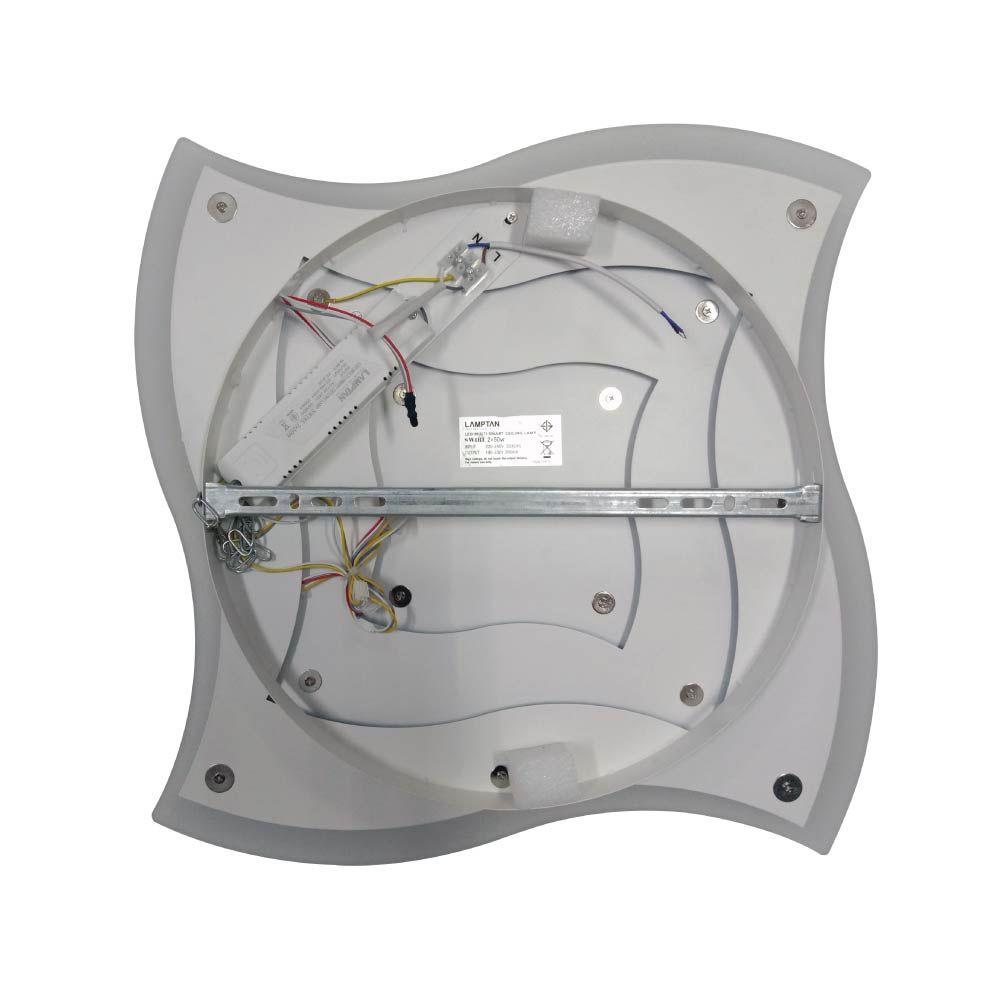 ไฟเพดาน LED LAMPTAN MULTI SWIRL 22 นิ้ว 2X50 วัตต์ DAYLIGHT/COOL WHITE/WARM WHITE สีขาว