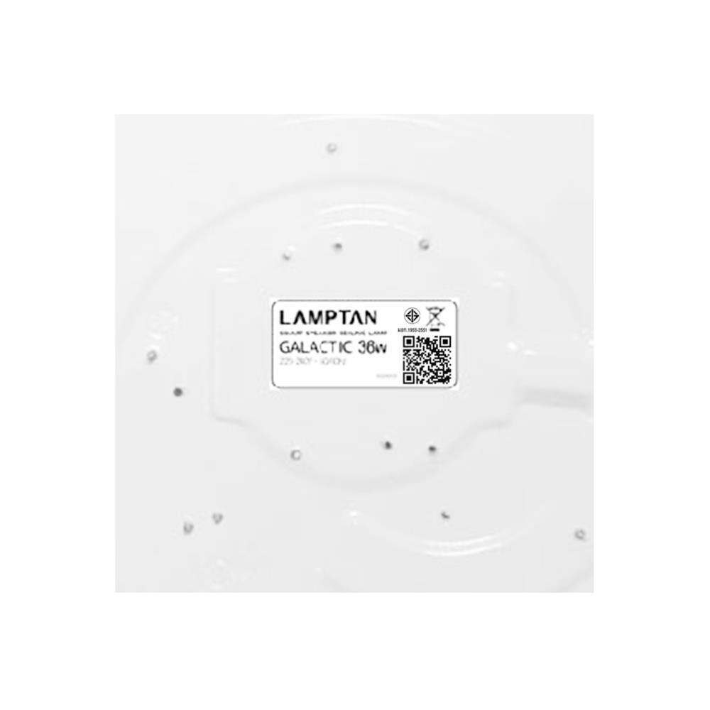 ไฟเพดาน LED LAMPTAN SMART GALACTIC 20 นิ้ว 36 วัตต์ DAYLIGHT/COOL WHITE/WARM WHITE สีขาว