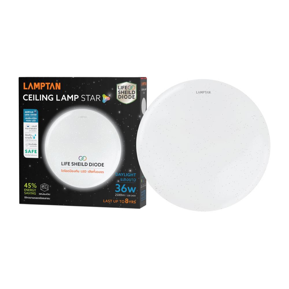 ไฟเพดาน LED LAMPTAN CLILING STAR 16 นิ้ว 36 วัตต์ DAYLIGHT สีขาว