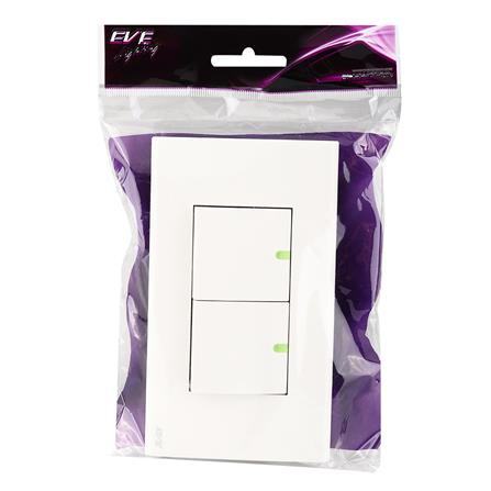 ชุดสวิตช์ 1 ทาง 1.5X2 ช่อง EVE 570030 สีขาว_3