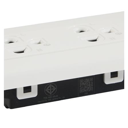 ชุดเต้ารับคู่ 3 ขา EVE 570085 สีขาว_2