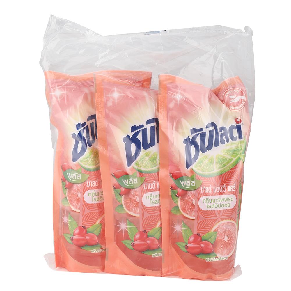 น้ำยาล้างจาน ซันไลต์ 500ml แพ็ค3 GRAPEFRUIT ROSEHIP OIL