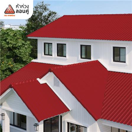 ครอบสันหลังคา ตราห้าห่วง 23x50x13 ซม. สีแดงอาทิตย์_1