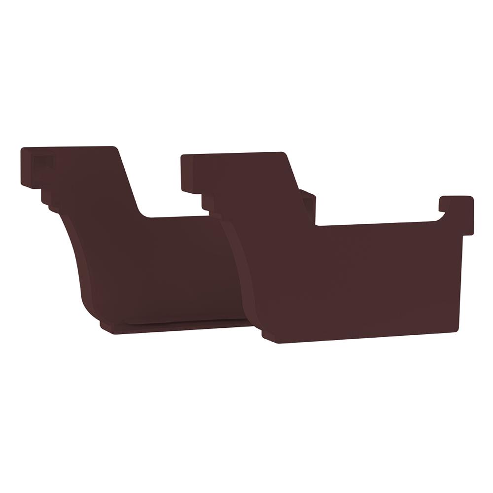 ฝาปิดปลายราง VG FIRST R2 สีน้ำตาล