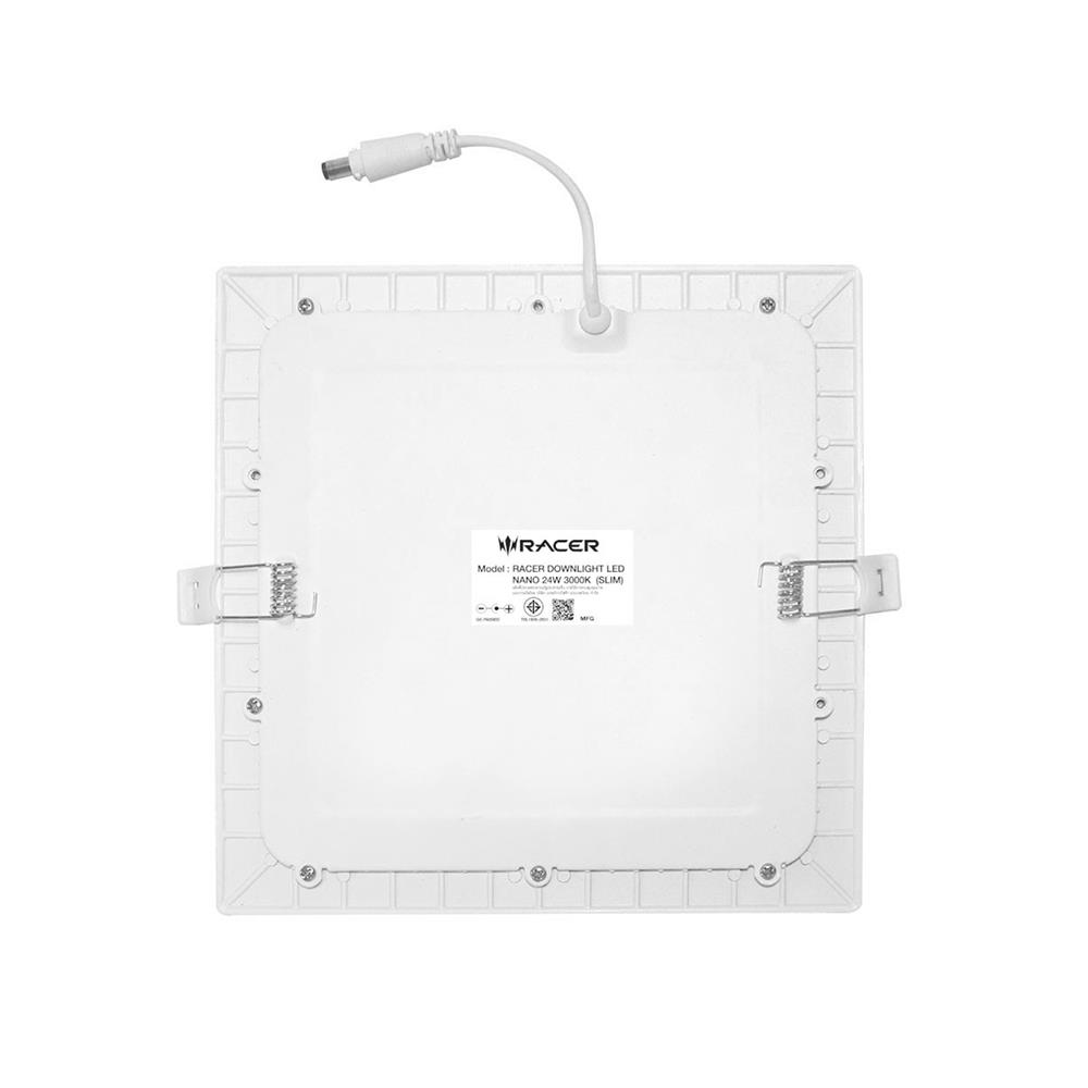 ดาวน์ไลท์ LED RACER NANO-Q WARM WHITE 12 นิ้ว 24 วัตต์ สีขาว