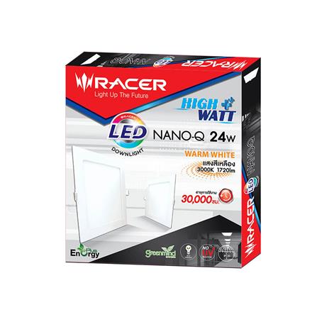 ดาวน์ไลท์ LED RACER NANO-Q WARM WHITE 12 นิ้ว 24 วัตต์ สีขาว_3