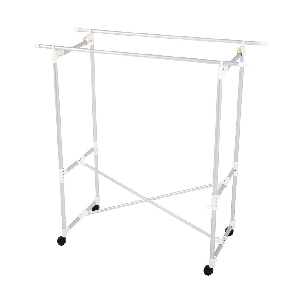 ราวตากผ้าอะลูมิเนียมพับได้มีล้อ  110cm PLIM