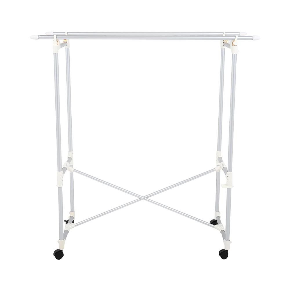 ราวตากผ้าอะลูมิเนียมพับได้มีล้อ  110cm PLIM