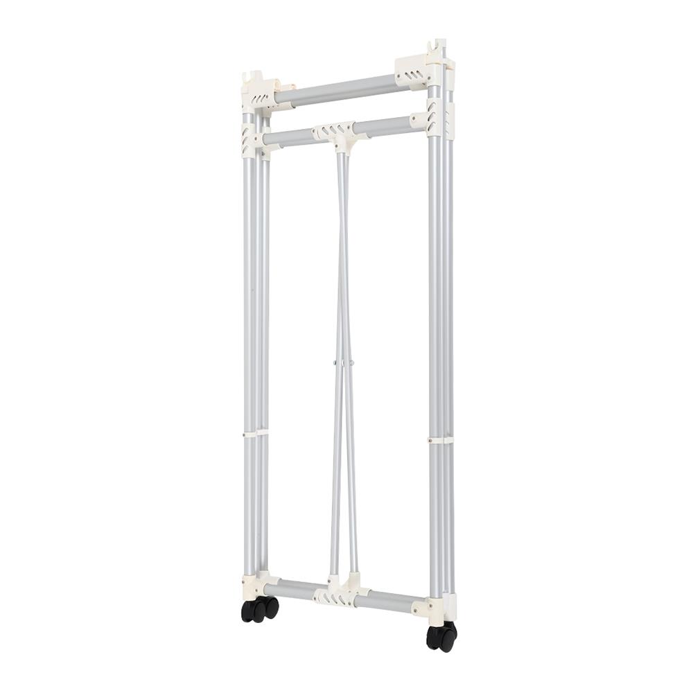 ราวตากผ้าอะลูมิเนียมพับได้มีล้อ  110cm PLIM