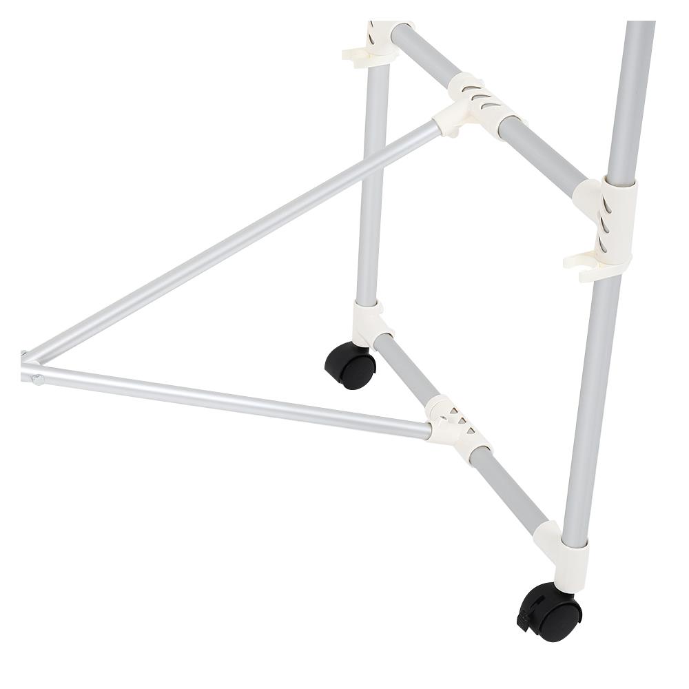 ราวตากผ้าอะลูมิเนียมพับได้มีล้อ  110cm PLIM