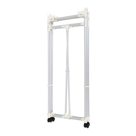 ราวตากผ้าอะลูมิเนียมพับได้มีล้อ  110cm PLIM_2