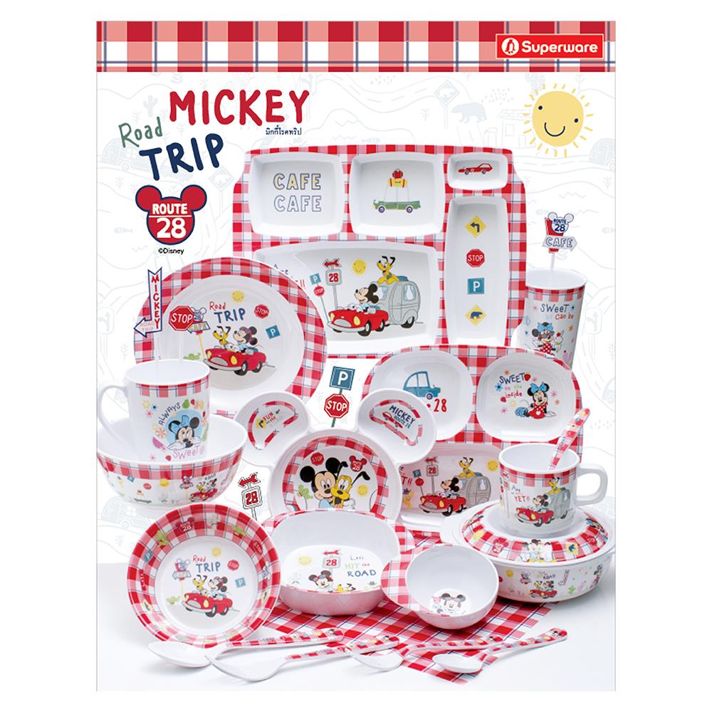 ถ้วยหูเมลามีน 300ml SUPERWARE MICKEY ROAD TRIP