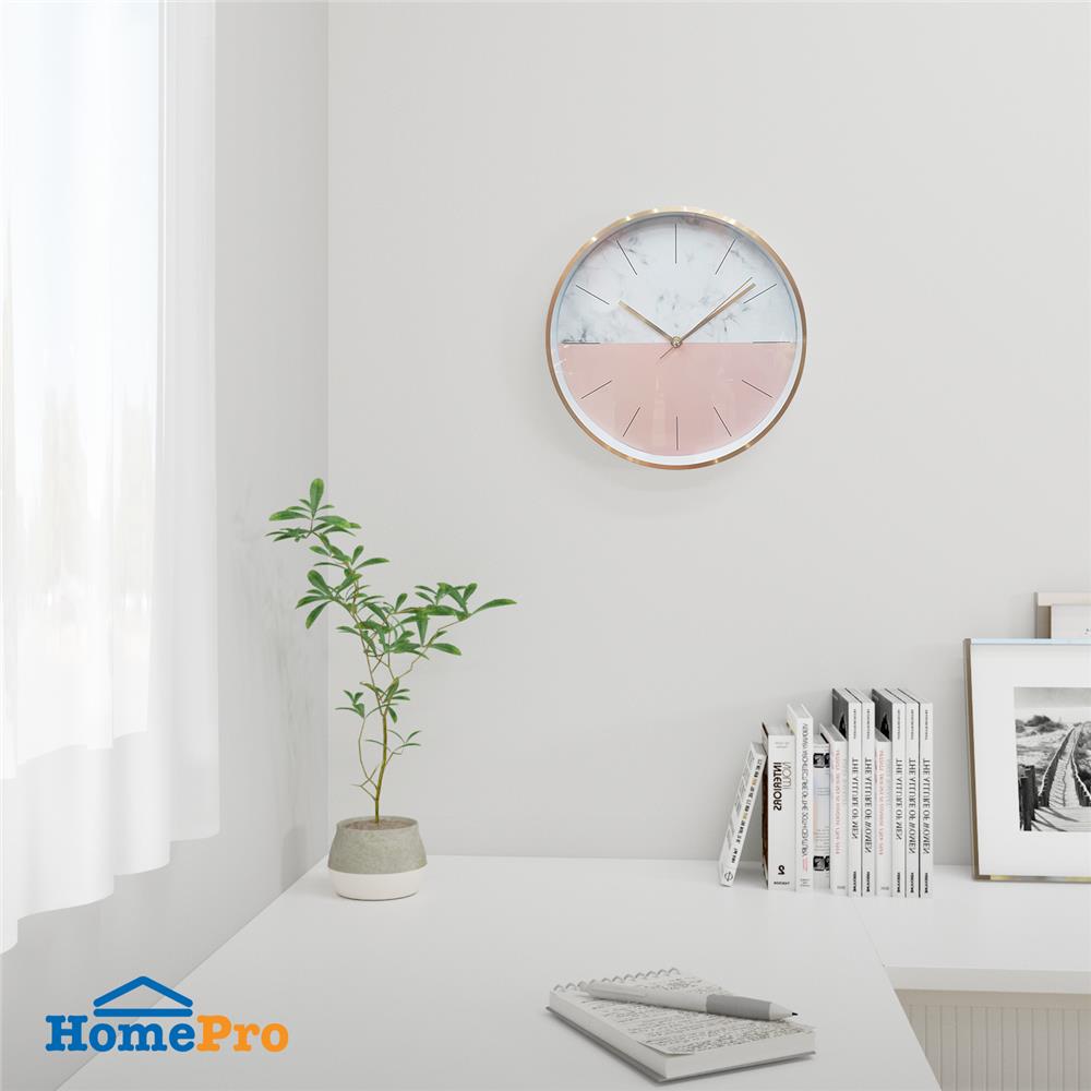 นาฬิกาแขวน HOME LIVING STYLE HAFU 12 นิ้ว สีชมพู