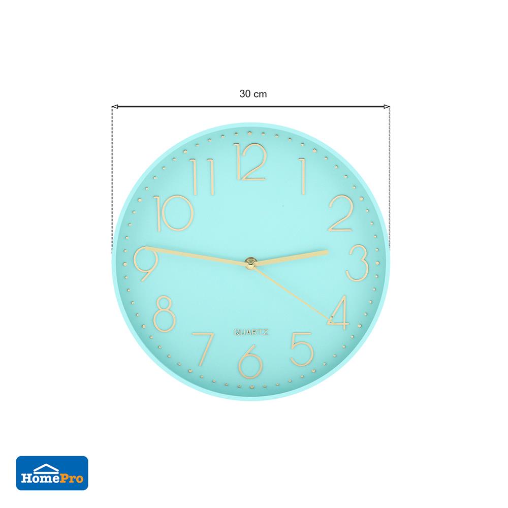นาฬิกาแขวน HOME LIVING STYLE ENBOSU 12 นิ้ว สีเขียว