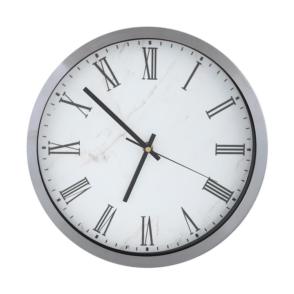 นาฬิกาแขวน HOME LIVING STYLE STEEN 12 นิ้ว สีเงิน