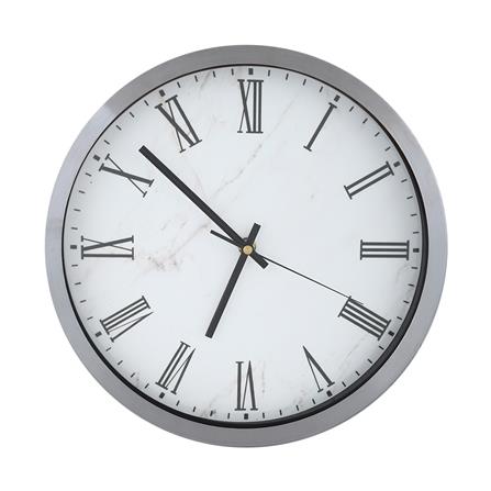 นาฬิกาแขวน HOME LIVING STYLE STEEN 12 นิ้ว สีเงิน_0