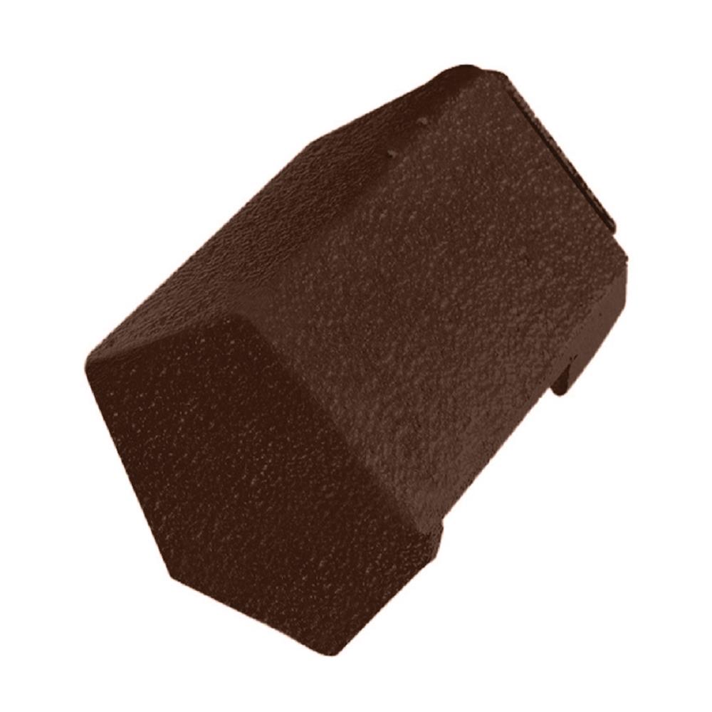 ครอบปิดจั่ว/ปิดชายตะเข้ ตราห้าห่วง 30x17x22 ซม. สีน้ำตาลคลาสสิก