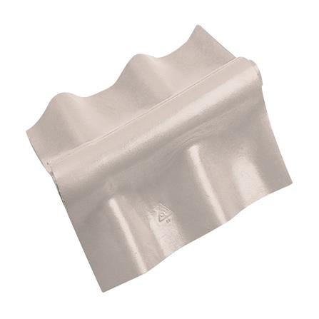 ครอบปรับมุมลอนคู่ ตัวบน ตราห้าห่วง 0.5x57x29 ซม. สีซีเมนต์_0