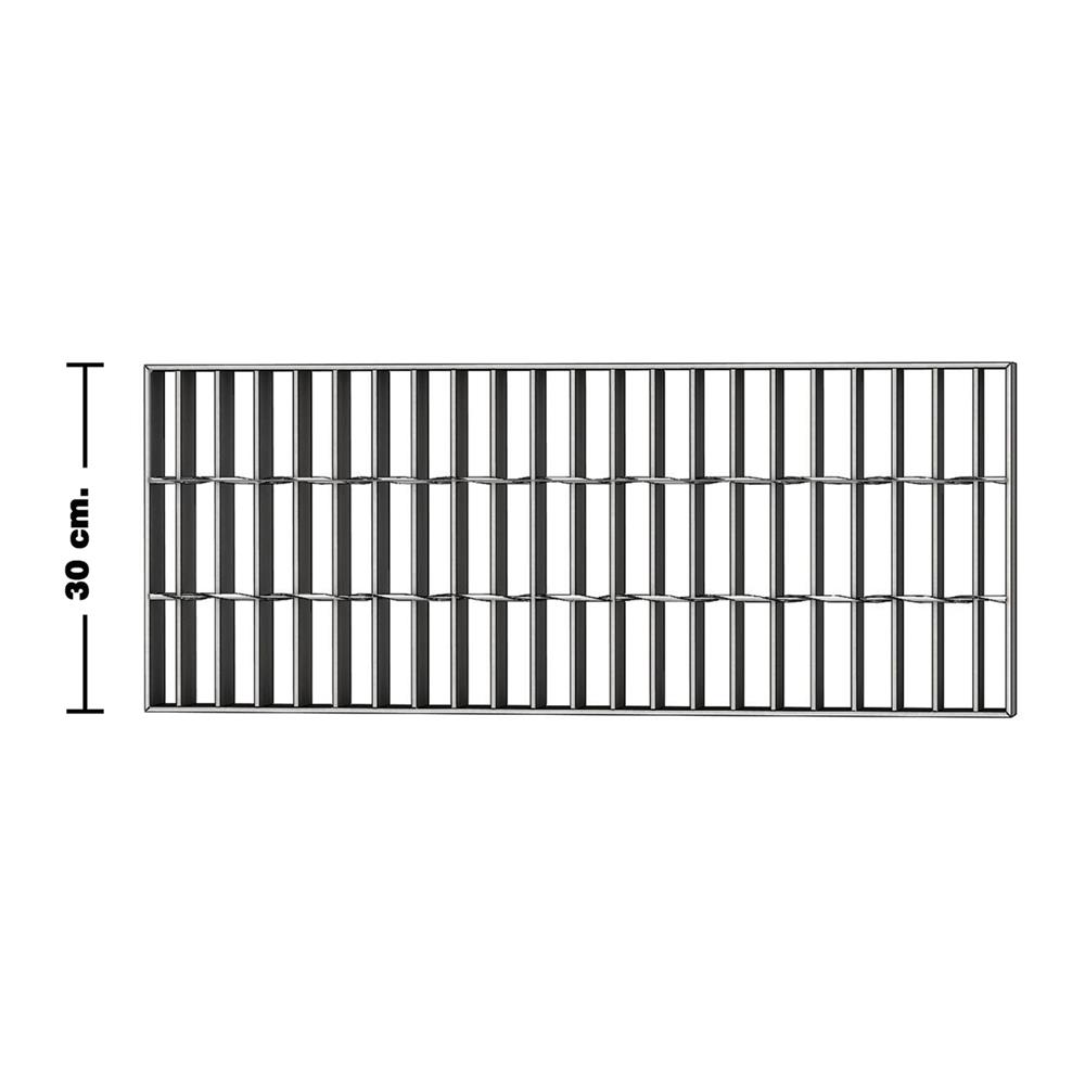 ตะแกรงรางน้ำเหล็ก MAE 30X100X2.5 ซม. หนา 3 มม.
