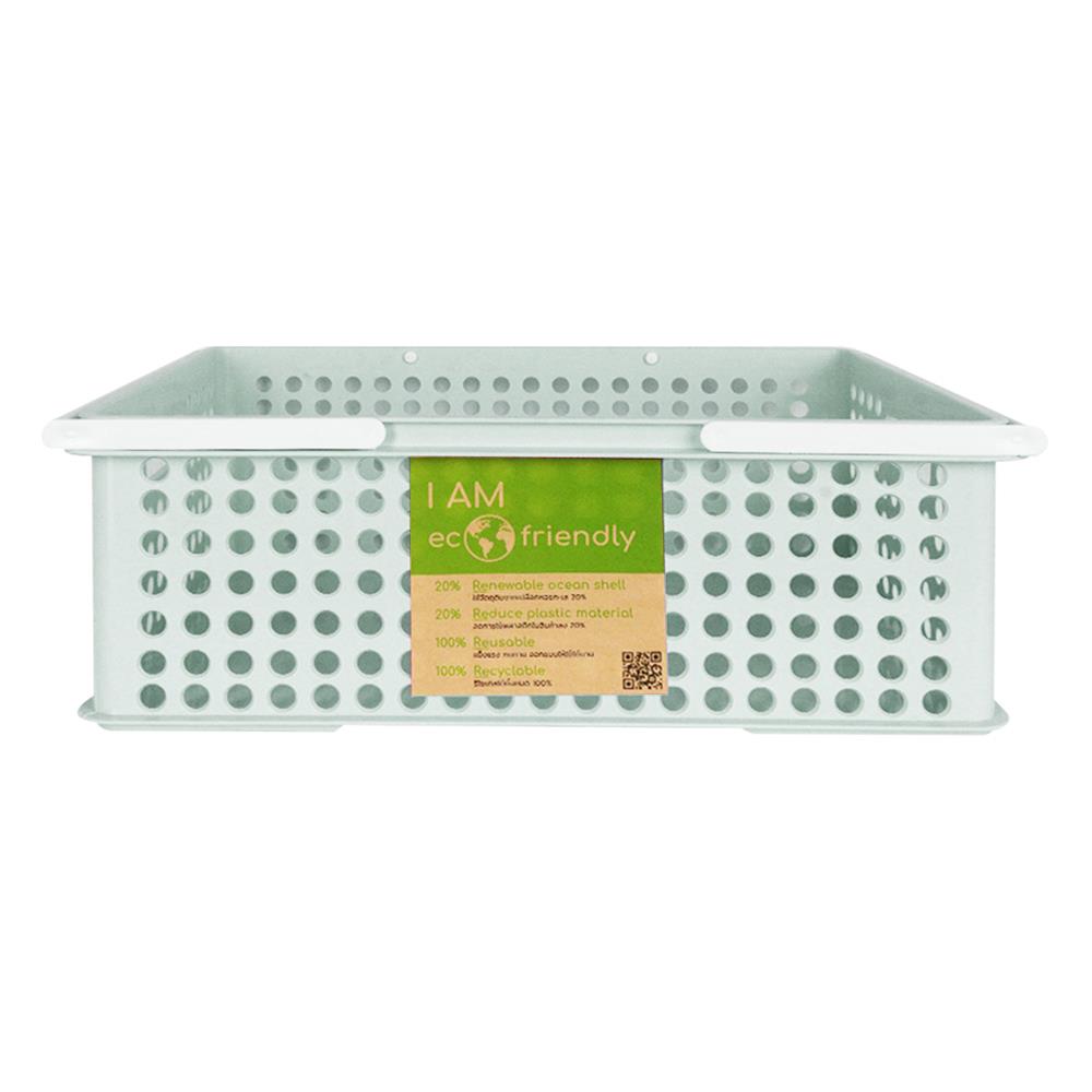 กล่องซ้อนได้ STACKO FRIENDLY 5080M 39.5X27.5X13.5 ซม. สีเขียว