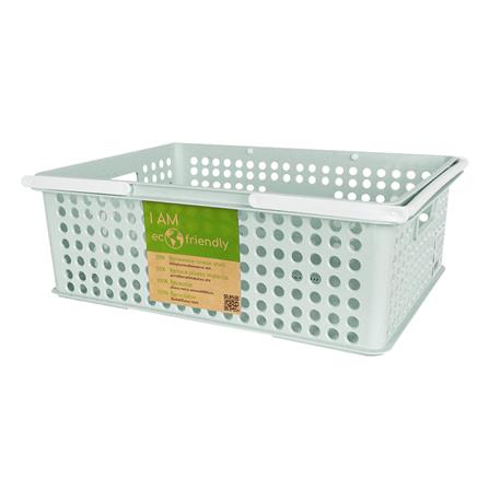 กล่องซ้อนได้ STACKO FRIENDLY 5080M 39.5X27.5X13.5 ซม. สีเขียว_0