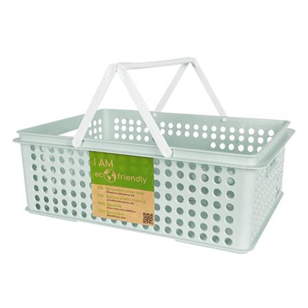 กล่องซ้อนได้ STACKO FRIENDLY 5080M 39.5X27.5X13.5 ซม. สีเขียว_2