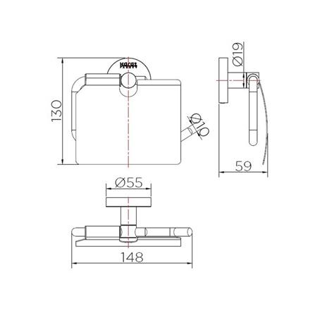 ที่ใส่กระดาษชำระ KARAT FAUCET KB-15-332-63 สเตนเลส_1