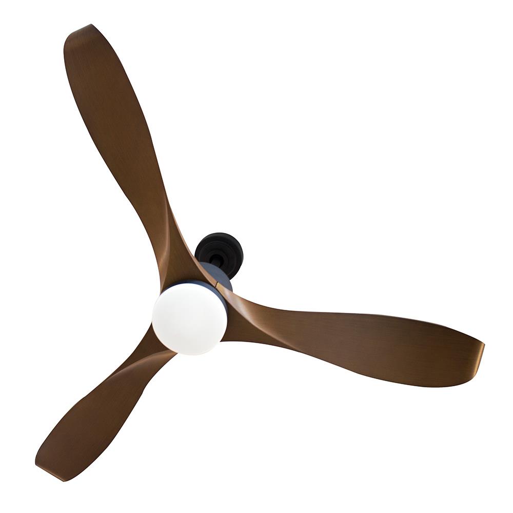 พัดลมโคมไฟ WINFAVOUR WF556CP พลาสติก MODERN 56 นิ้ว สีน้ำตาล