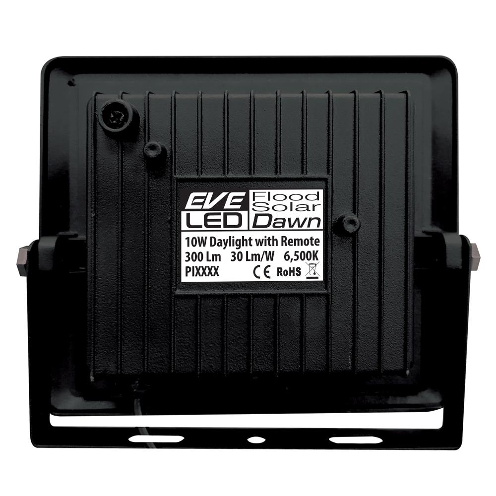 SOLAR FLOODLIGHT EVE 10W DAYLIGHT BLACK
