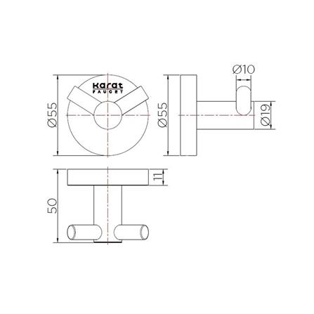 ขอแขวนผ้า KARAT FAUCET KB-15-132-63 สีสเตนเลส_1