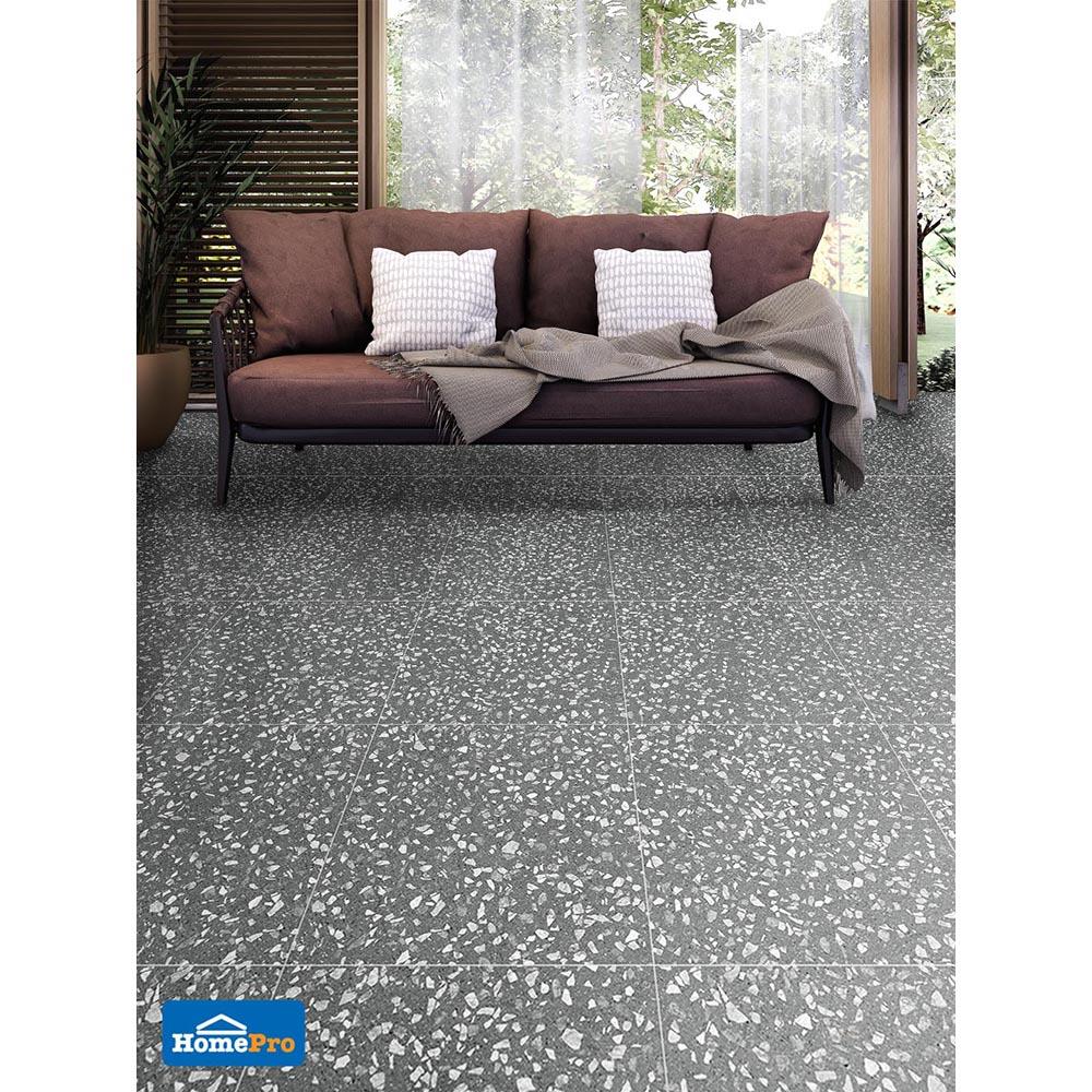 กระเบื้องพื้นพอร์ซเลน  16x16 นิ้ว COTTO กุสตาโว เทา ExC PM