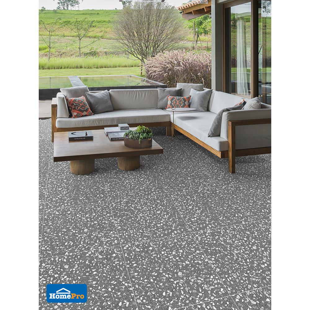 กระเบื้องพื้นพอร์ซเลน  16x16 นิ้ว COTTO กุสตาโว เทา ExC PM