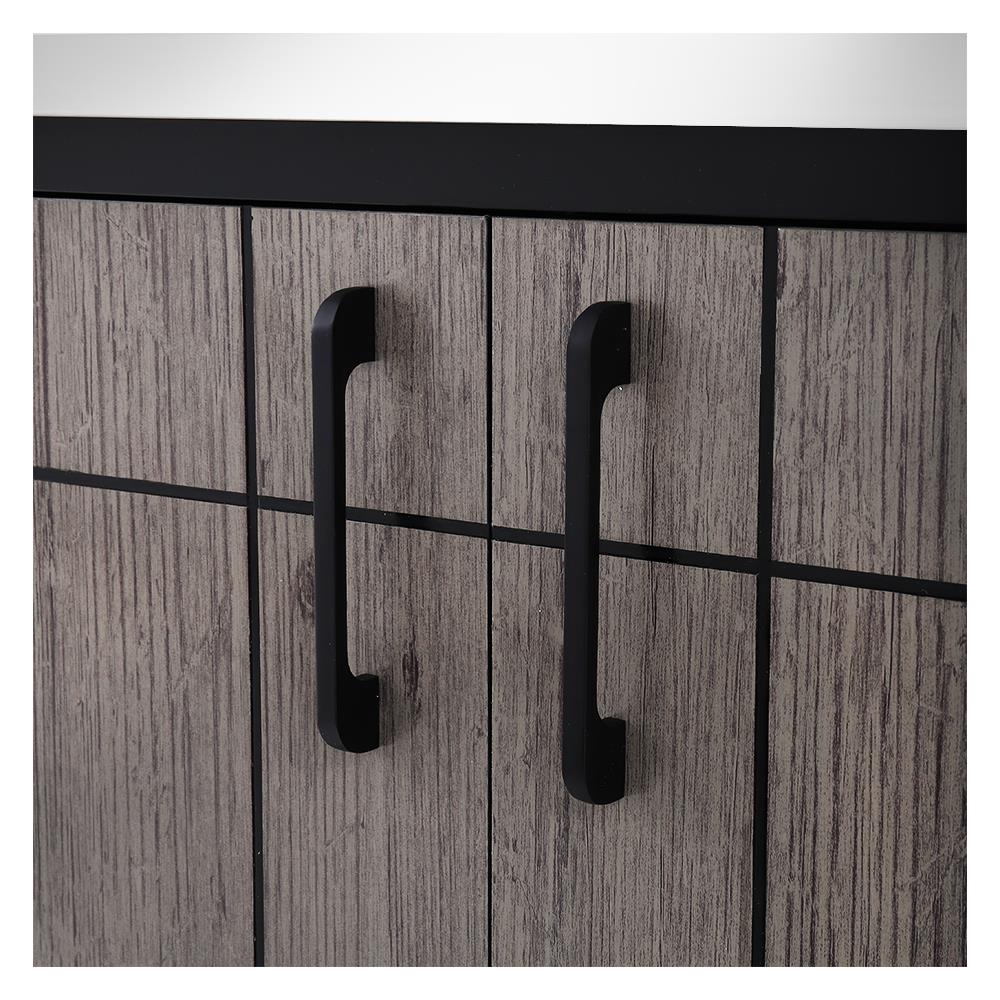 ตู้ตั้งพื้นท็อปเรียบ CABIN CHIC 90x85 ซม. สี GRAY OAK