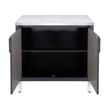 ตู้ตั้งพื้นท็อปเรียบ CABIN CHIC 90x85 ซม. สี GRAY OAK_2