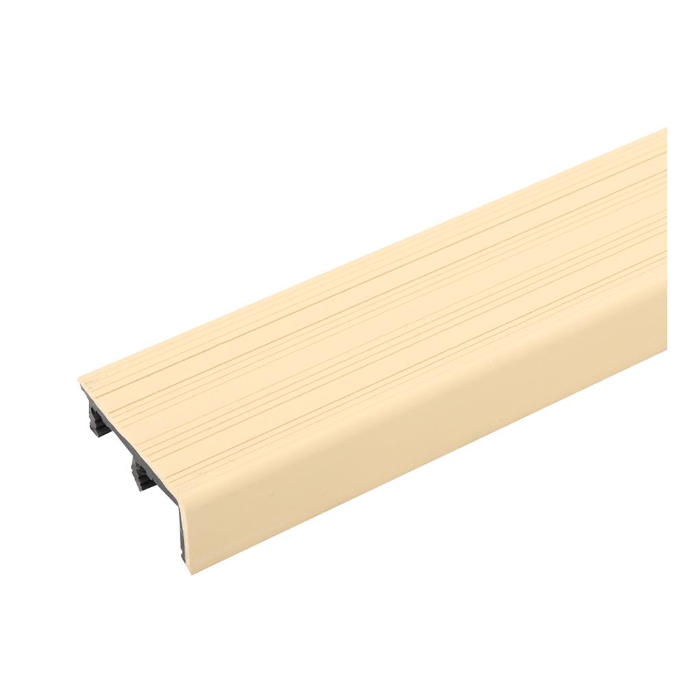 จมูกบันได PVC จระเข้ พลัส ไมโครแบน 2 ม. ครีมเอแคร์