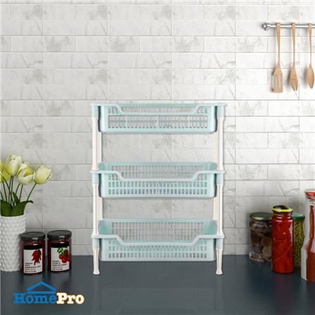 ชั้นวางของพลาสติก 3 ชั้น API ECO FRIENDLY สีเขียว_3