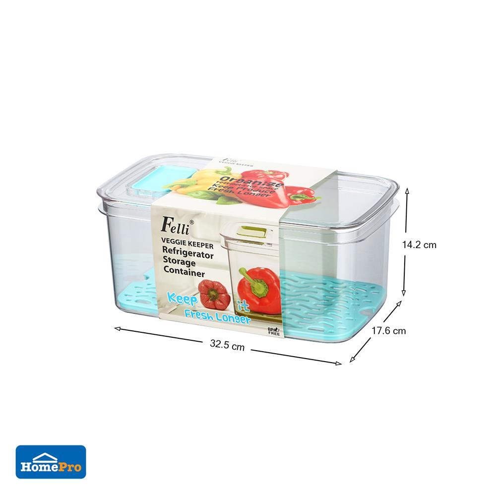 กล่องจัดเก็บในตู้เย็นFresh Keeper 12นิ้ว KECH