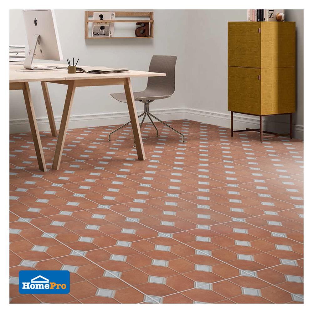 กระเบื้องพื้น 16x16 นิ้ว TARA อัลบาเซเต้ น้ำตาล PM 0.96M2