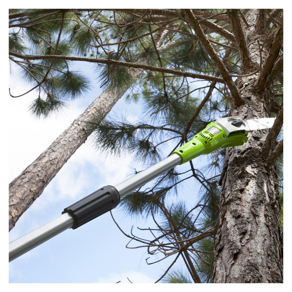 กรรไกรแต่งกิ่งไฟฟ้าด้ามยาว (พร้อมแบตเตอรี่) GREENWORKS GWS0013 40 โวลต์