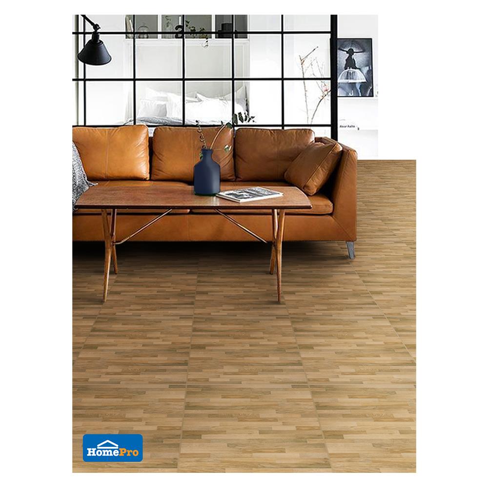 กระเบื้องพื้น 16x16 นิ้ว TARA วิเซนเต้ น้ำตาล PM 0.96M2