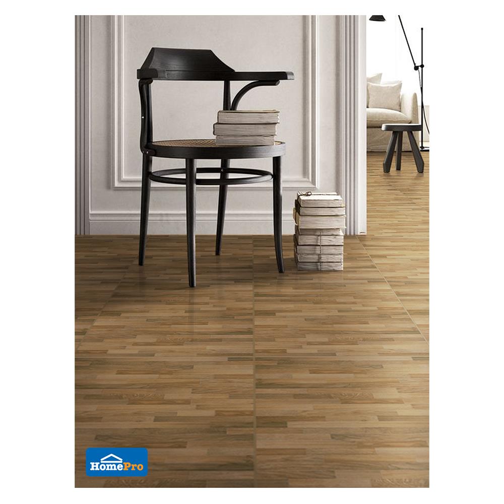 กระเบื้องพื้น 16x16 นิ้ว TARA วิเซนเต้ น้ำตาล PM 0.96M2