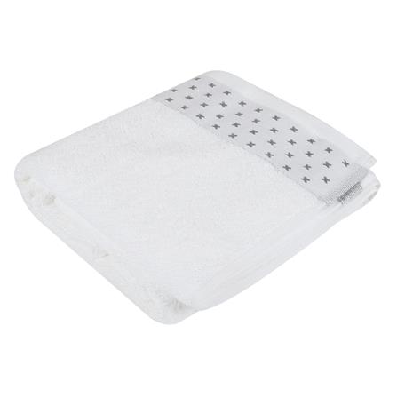 ผ้าขนหนู HOME LIVING STYLE CROSS 27X54 นิ้ว สีขาว_0