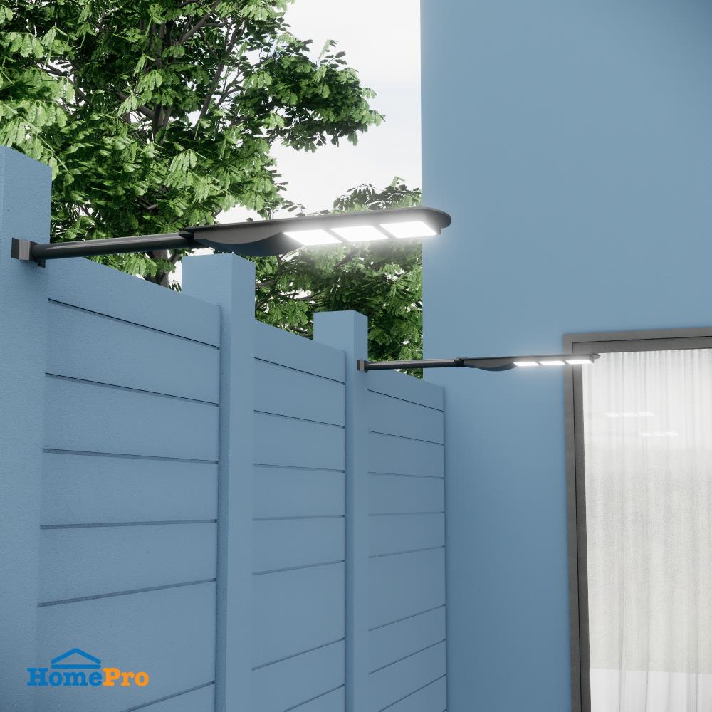 ไฟถนน SOLAR ELEKTRA ELE-D 90 วัตต์ DAYLIGHT สีดำ