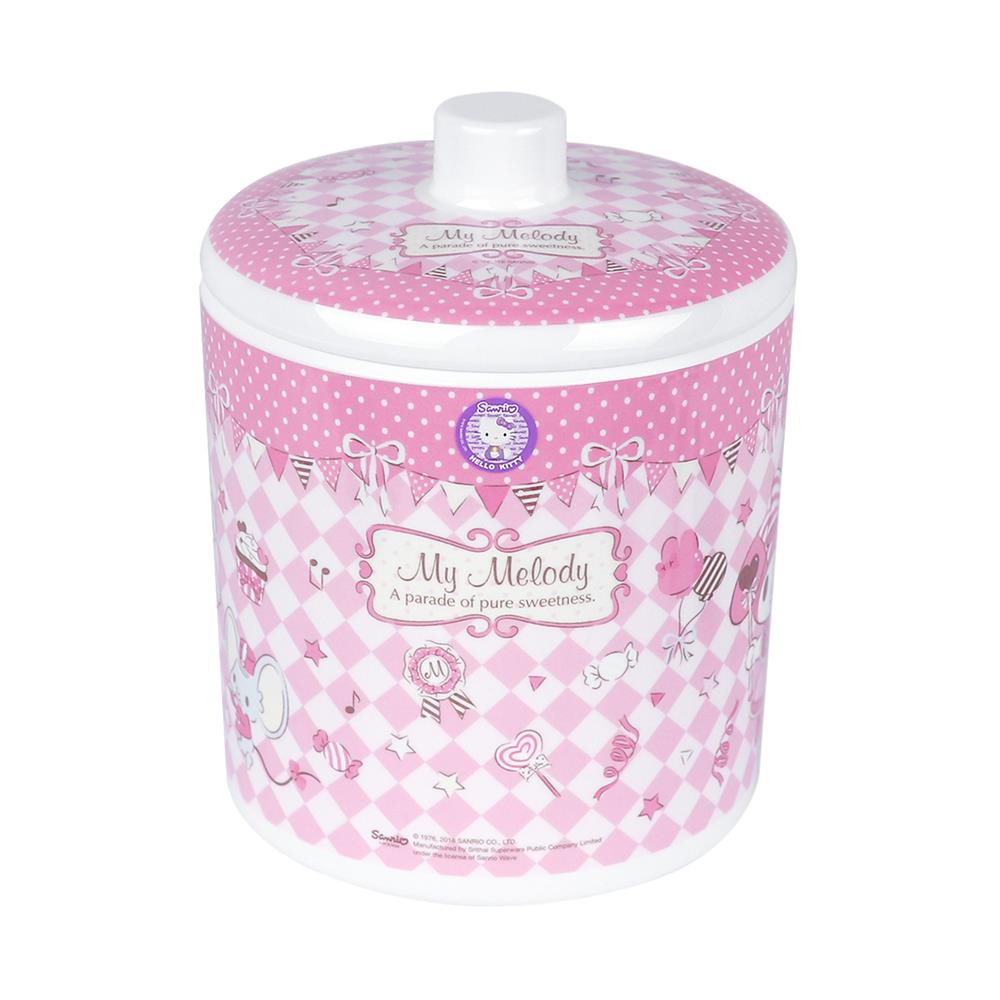 ถ้วยหู+ฝาเมลามีน 700ml SUPERWARE MY MELODY SWEETNESS