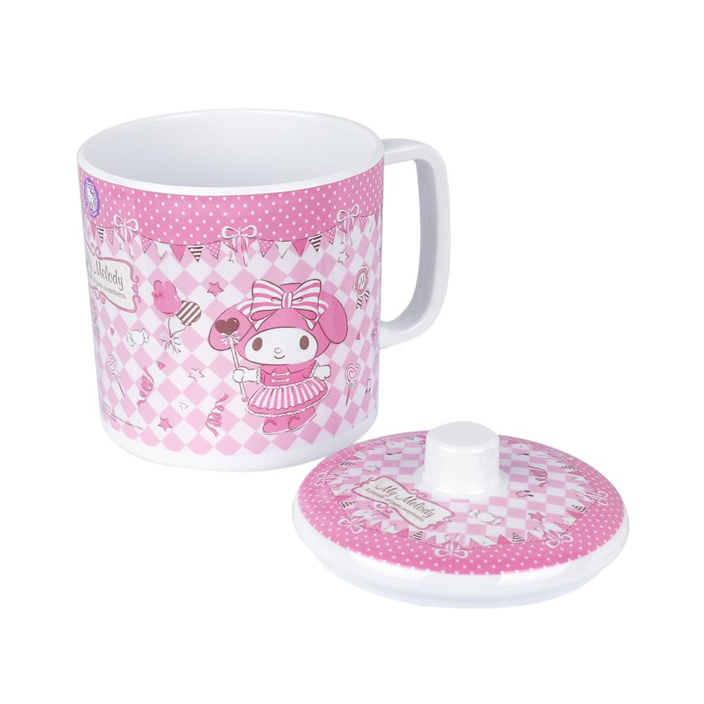 ถ้วยหู+ฝาเมลามีน 700ml SUPERWARE MY MELODY SWEETNESS